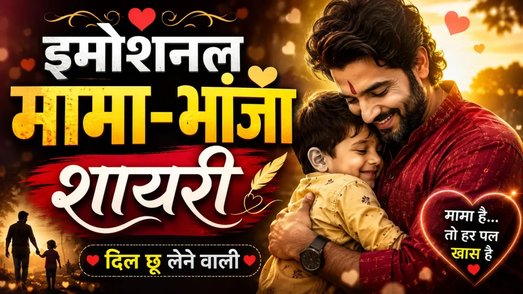 इमोशनल मामा भांजा शायरी हिंदी में