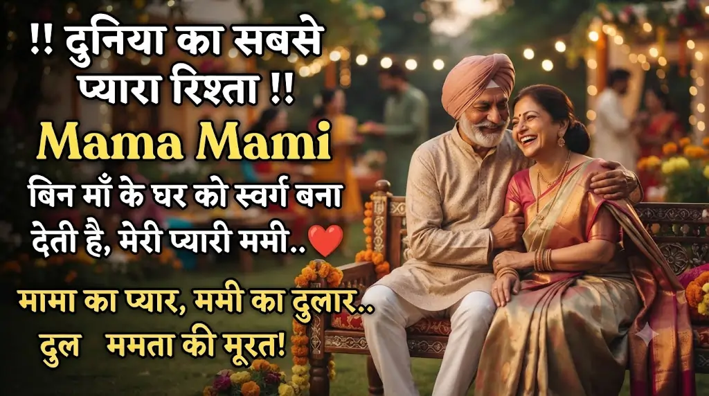 इमोशनल मामा मामी शायरी हिंदी में