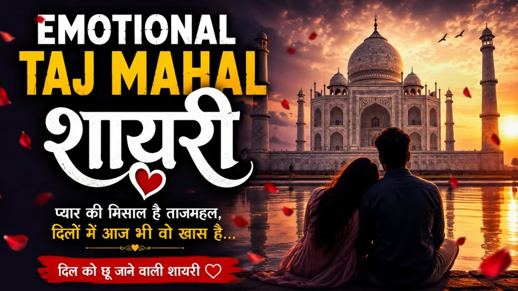 Emotional Taj Mahal Shayari