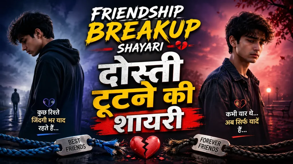 Friendship Breakup Shayari
