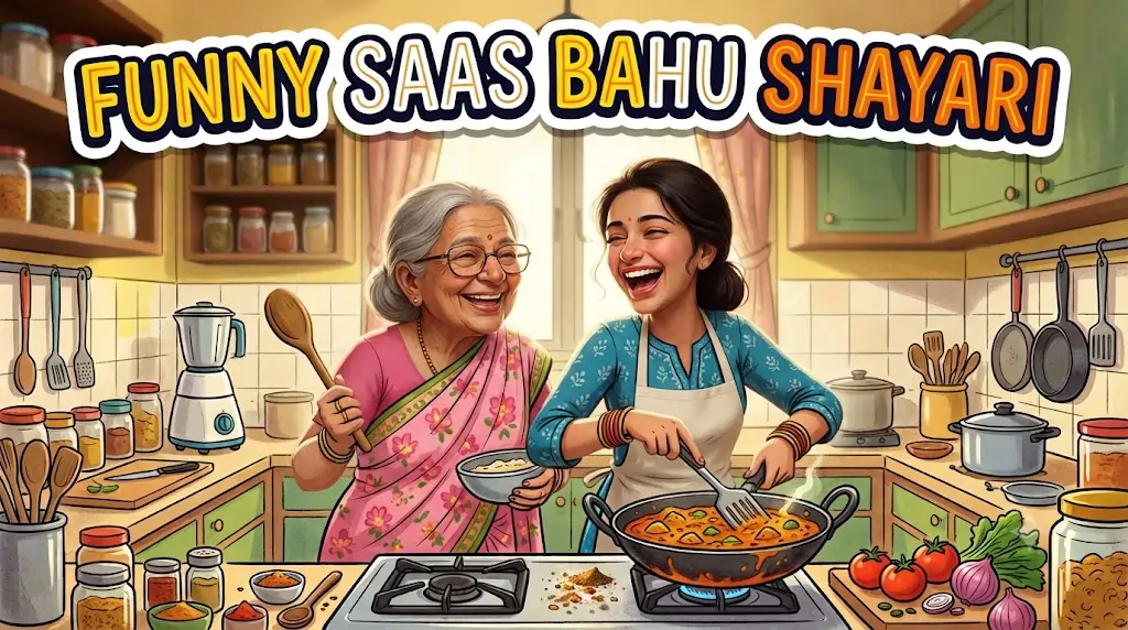 Funny Saas Bahu Shayari in Hindi