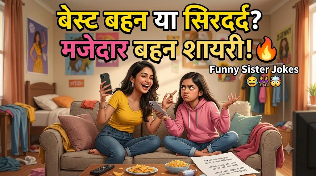 Funny Two Sister Shayari in hindi