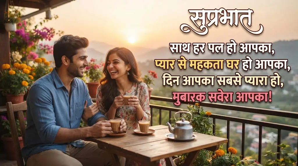 गुड मॉर्निंग पति पत्नी शायरी हिंदी में