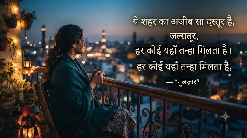 Gulzar Shayari for Instagram Caption in Hindi