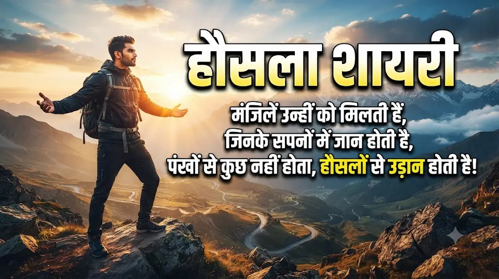 Hausla Shayari in Hindi: 100+ हौसला बढ़ाने वाली शायरी