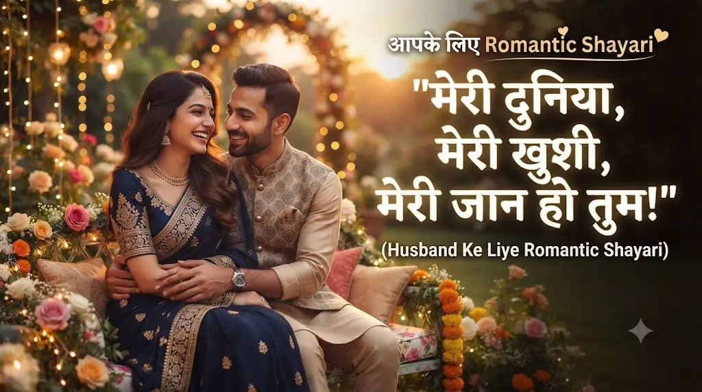 पति के लिए रोमांटिक शायरी हिंदी में