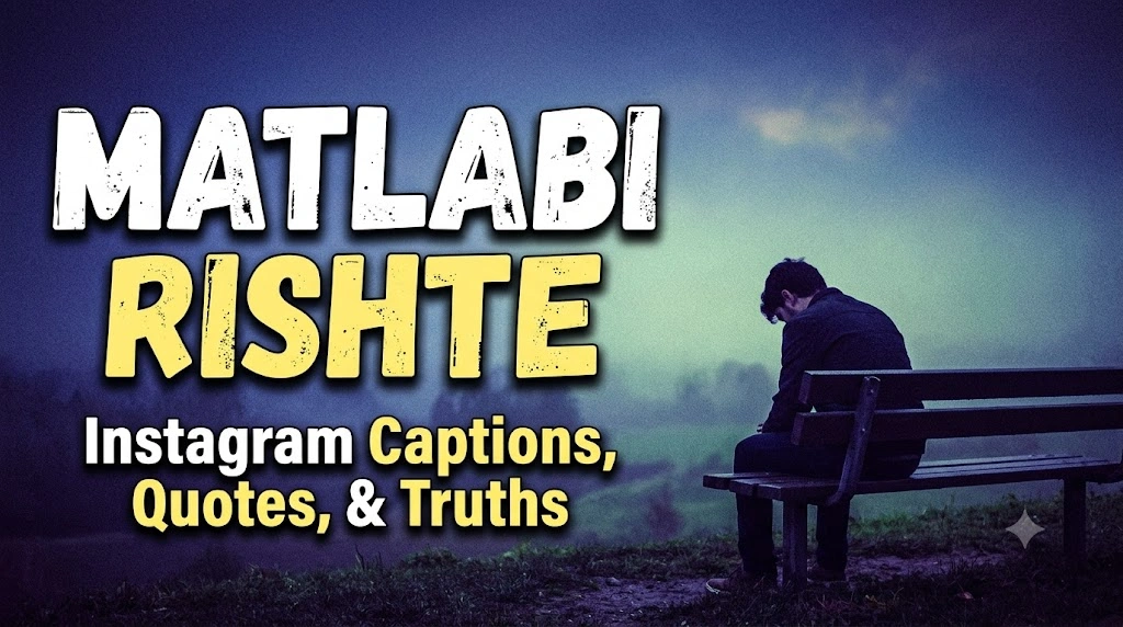 Instagram Captions for Matlabi Rishte in hindi