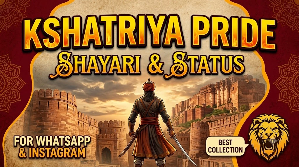 Kshatriya Pride Shayari for WhatsApp & Instagram Status in hindi