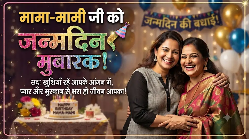 Mama Mami Birthday Shayari in Hindi