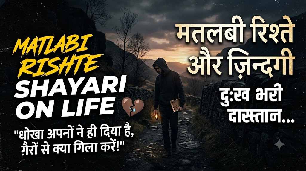 Matlabi Rishte Shayari on Life in hindi