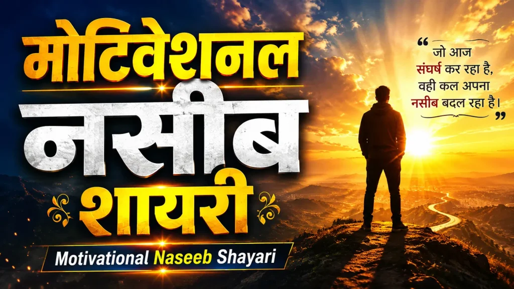 Motivational Naseeb Shayari in hindi