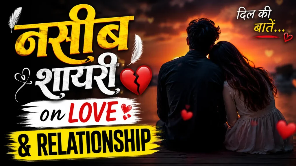 Naseeb Shayari on Love and Relationship