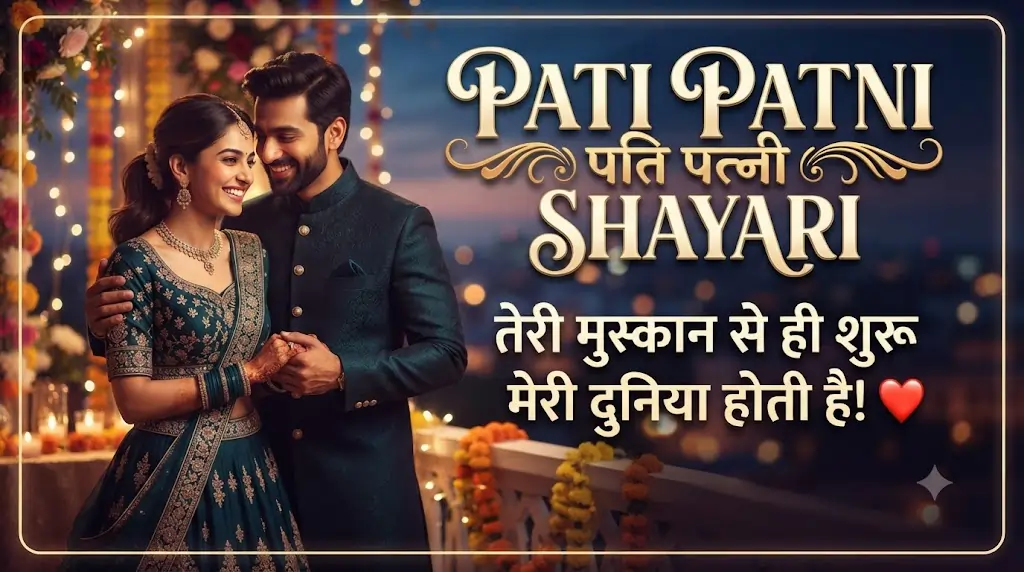 Pati Patni Shayari in Hindi: 100+ प्यार, नोकझोंक और रोमांटिक शायरी