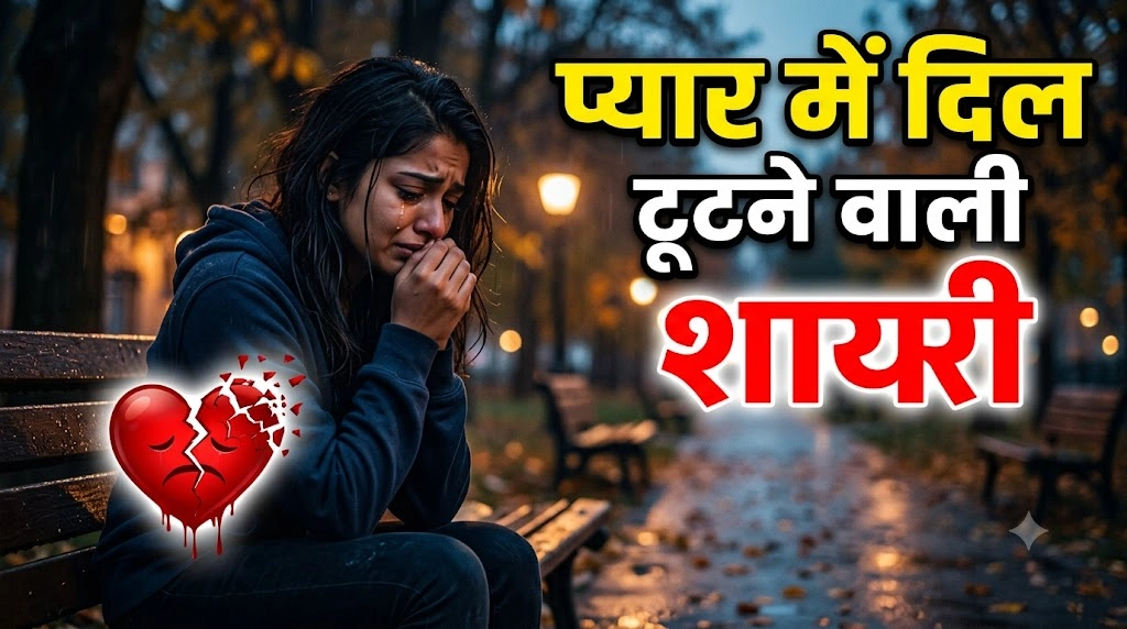 Pyar Me Dil Tutne Wali Shayari in hindi