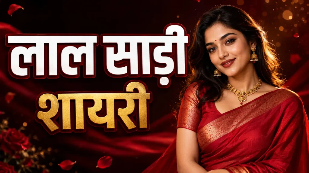 Red Saree Shayari in Hindi