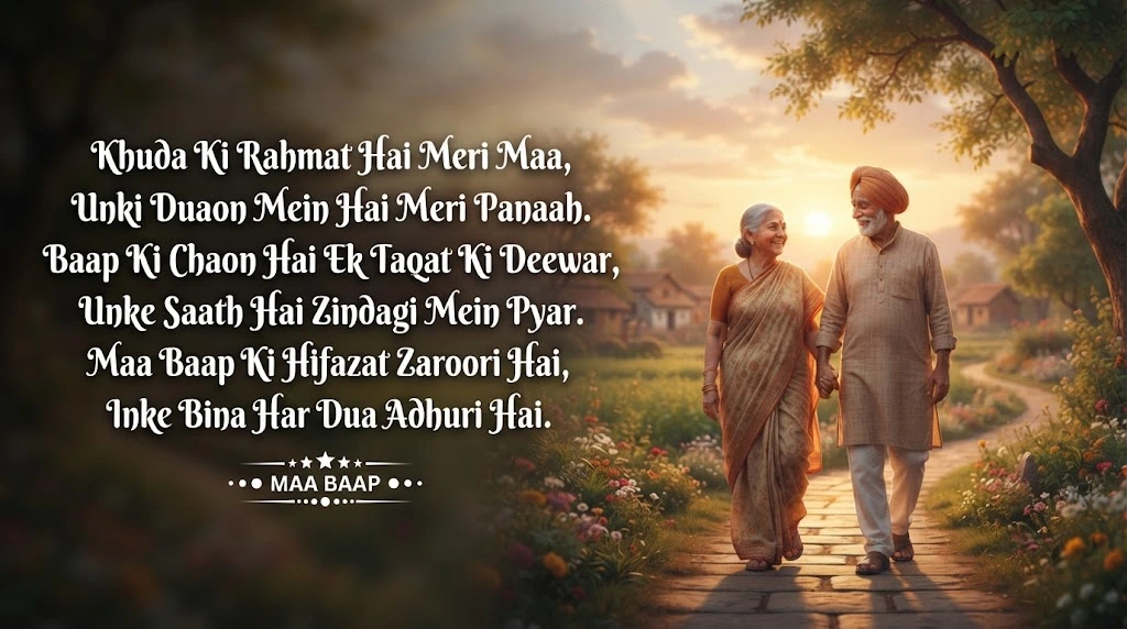 Best Roman Hindi Mein Maa Baap Shayari