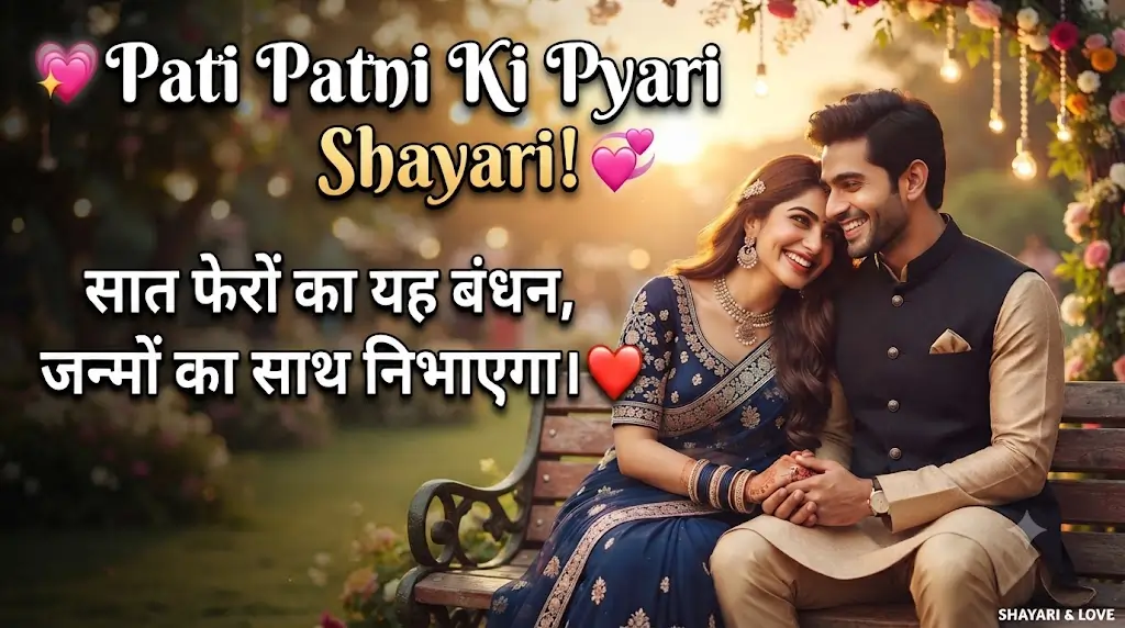 Romantic Pati Patni Shayari in Hindi