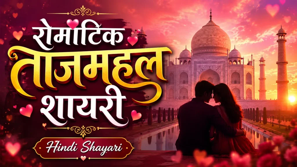 Romantic Taj Mahal Shayari in Hindi