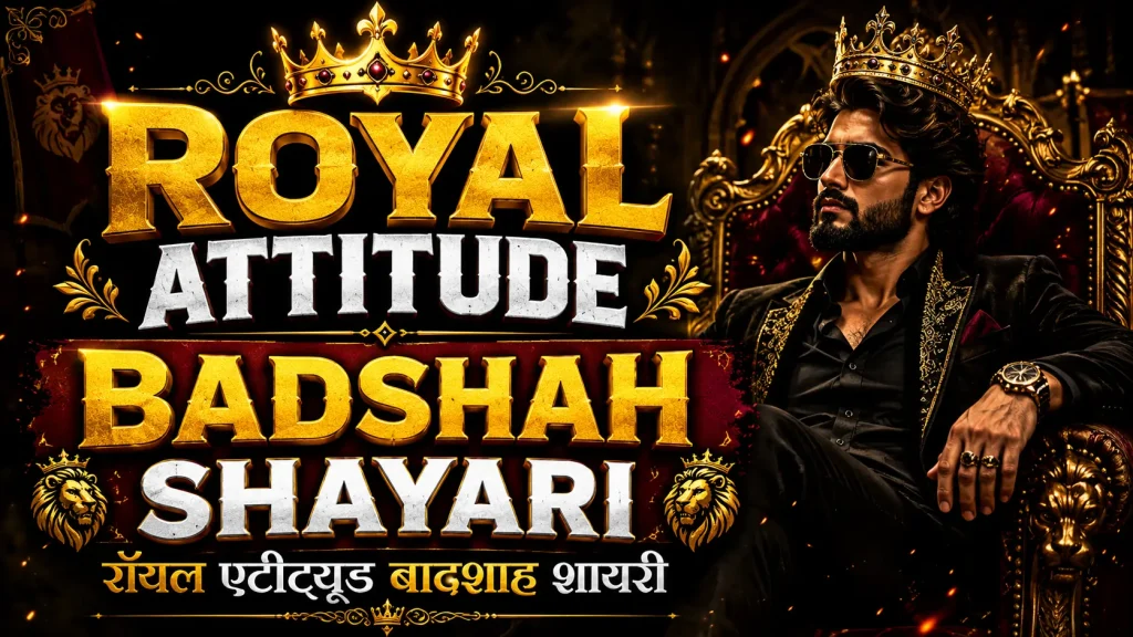 Royal Attitude Badshah Shayari