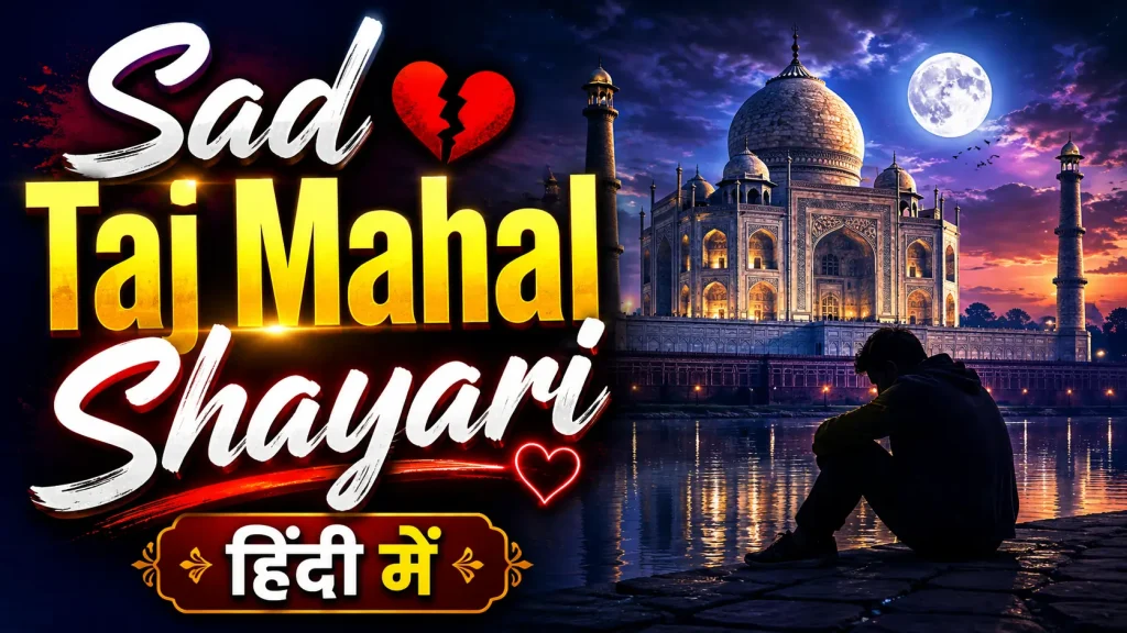 Sad Taj Mahal Shayari in Hindi