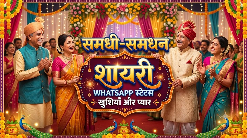 Samdhi Samdhan Shayari for WhatsApp in hindi