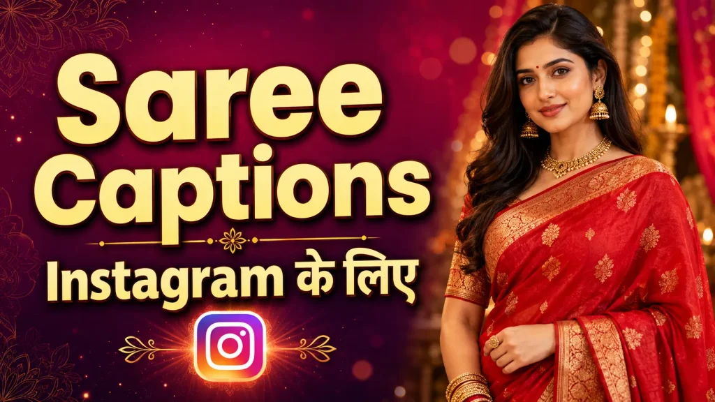 Saree Captions for Instagram in Hindi