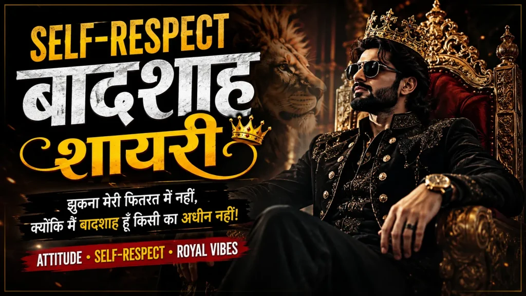Self-Respect Badshah Shayari