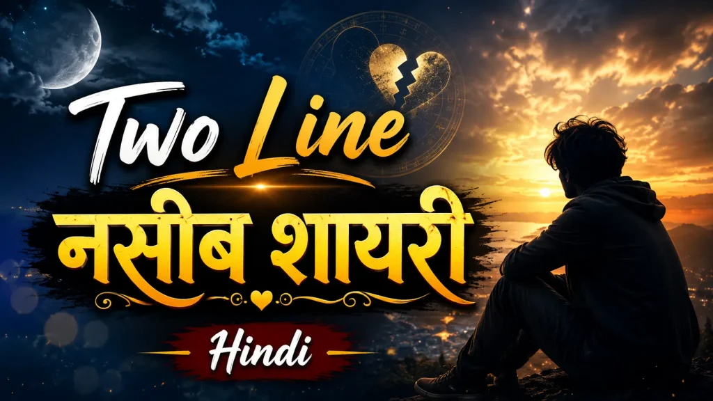 Two Line Naseeb Shayari in Hindi