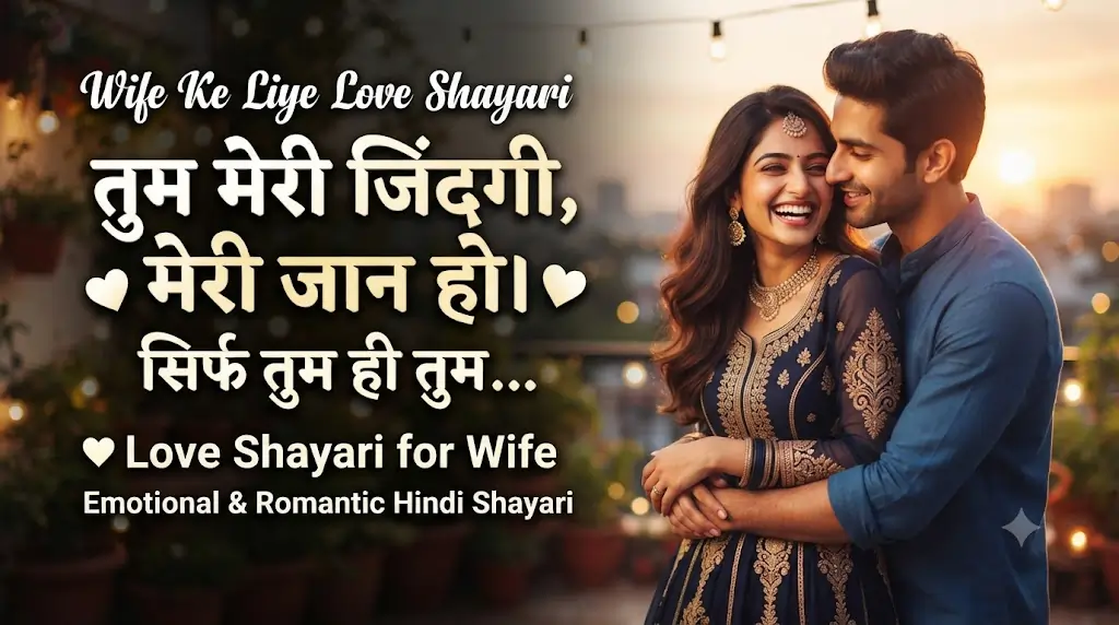 Wife Ke Liye Love Shayari in Hindi