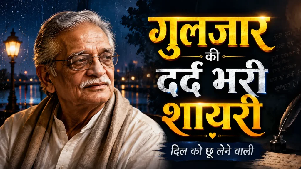 गुलज़ार की दर्द भरी शायरी
