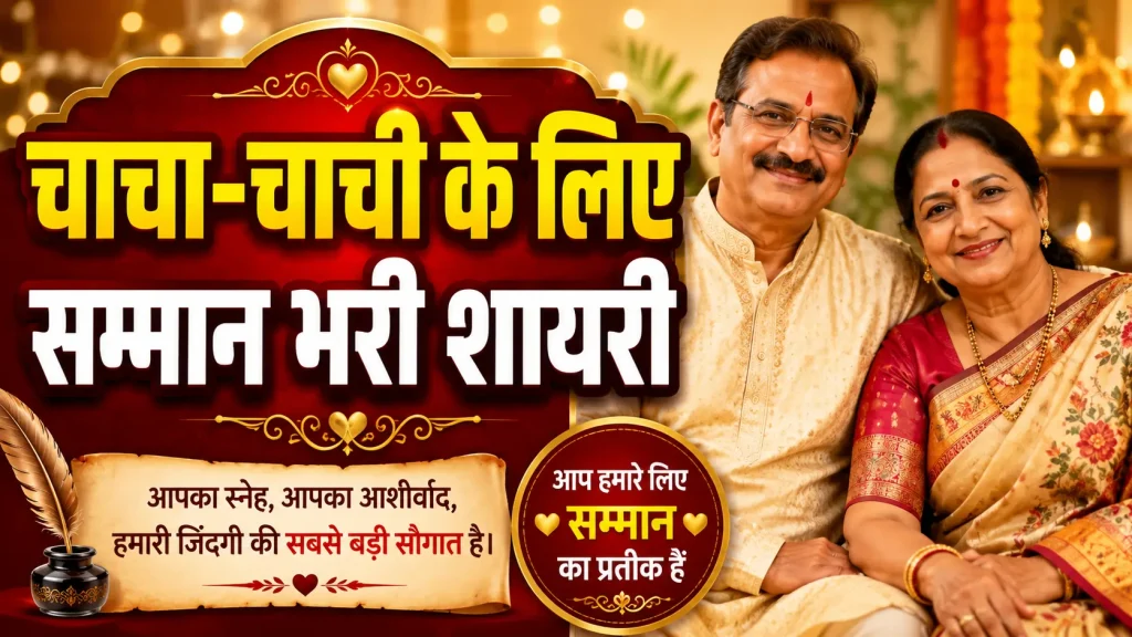 Respectful poetry for uncle and aunt