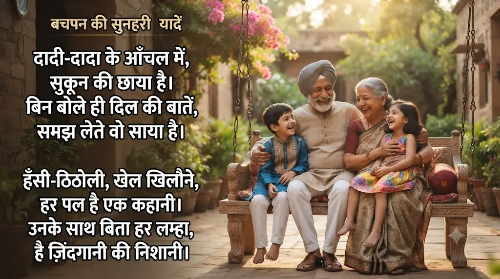 Poetry about childhood memories with grandparents