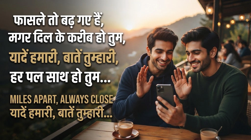दूर रहने वाले Cousin के लिए Shayari in hindi