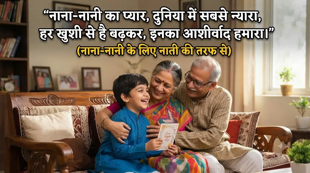 Shayari for maternal grandparents from their grandson