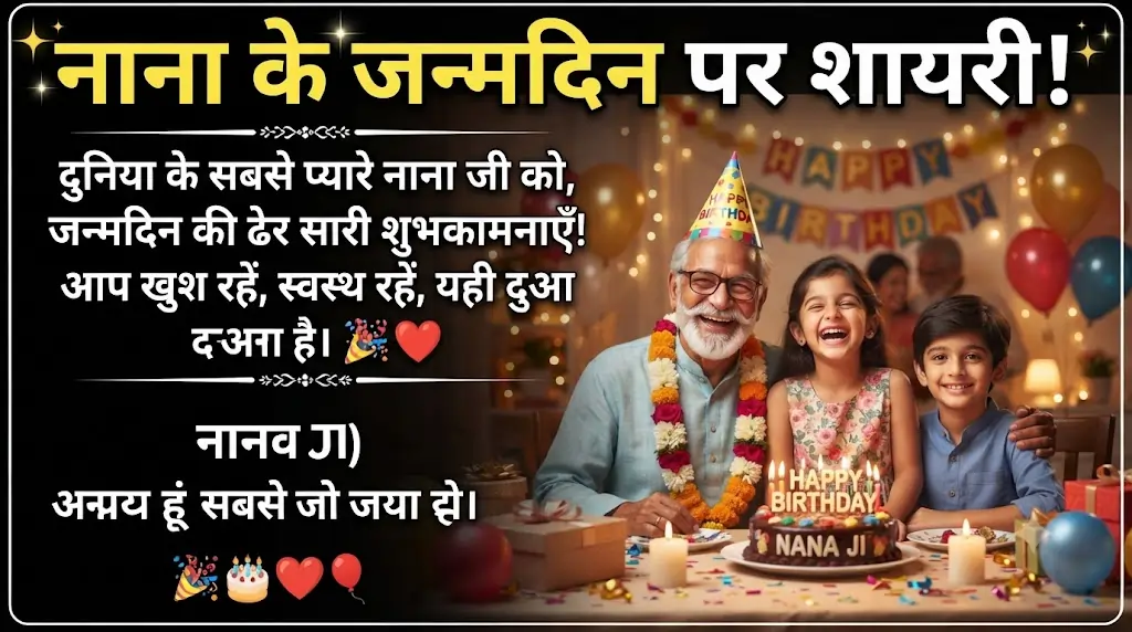 Shayari for Maternal Grandfather's Birthday