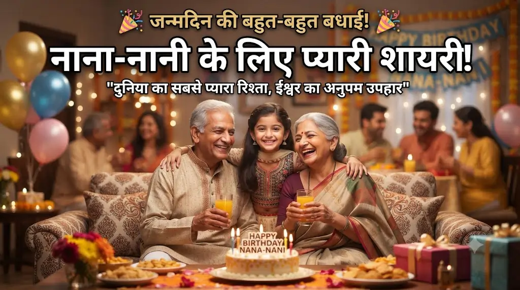 Shayari for Grandparents' (Maternal) Birthday