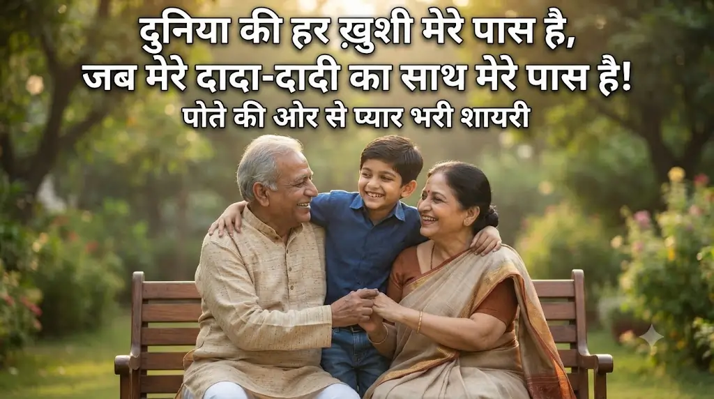 Shayari for grandparents from their grandson
