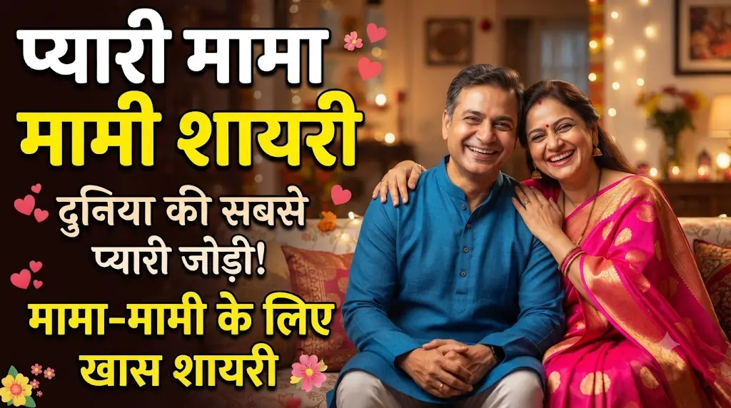Lovely Shayari for Maternal Uncle and Aunt