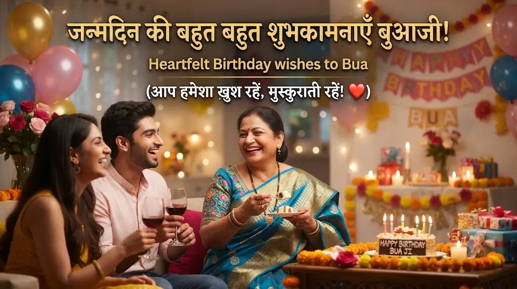 Birthday Shayari for Bua (Paternal Aunt)