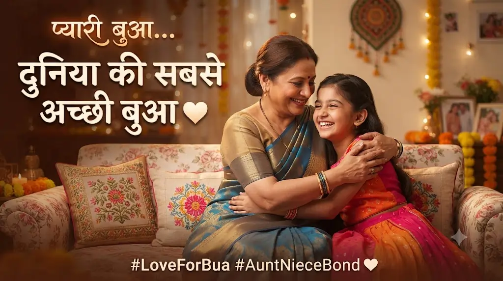 Heartfelt poetry for Bua (paternal aunt)