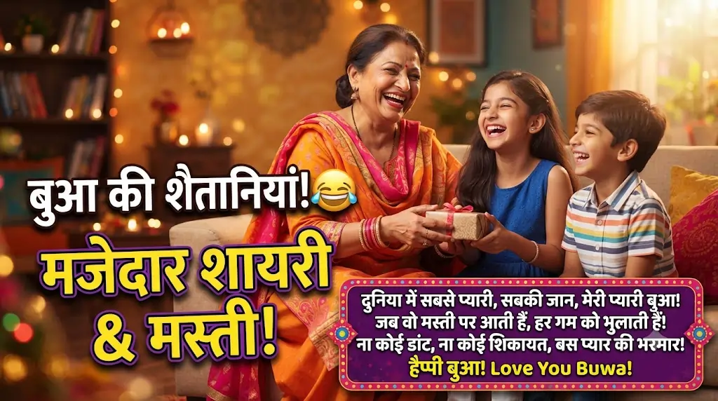Fun Shayari for Bua (Paternal Aunt)