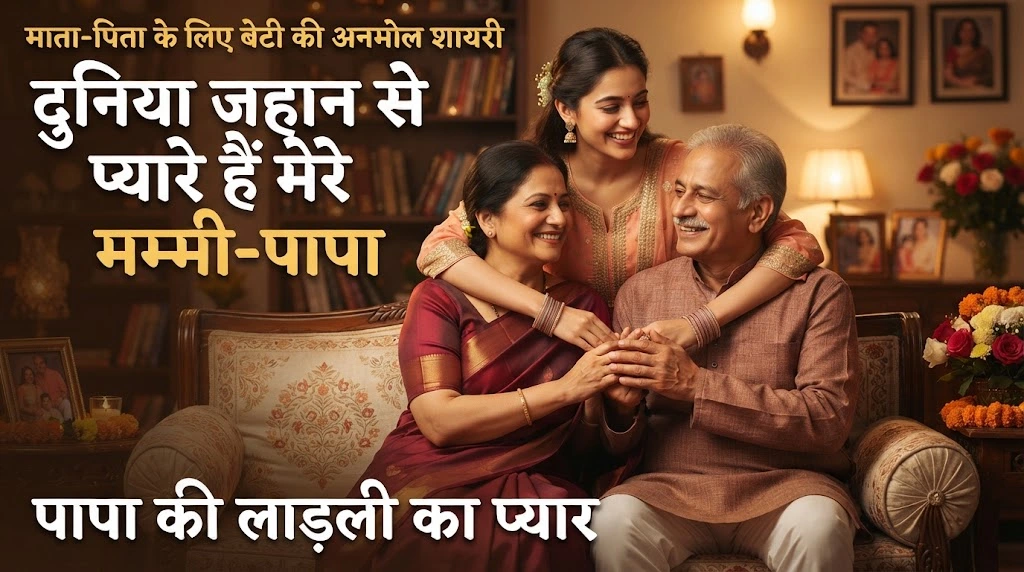 Shayari for parents from a daughter