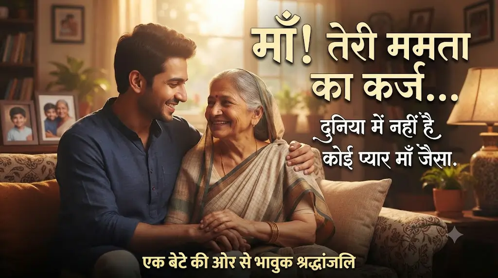 Poetry for a mother from her son