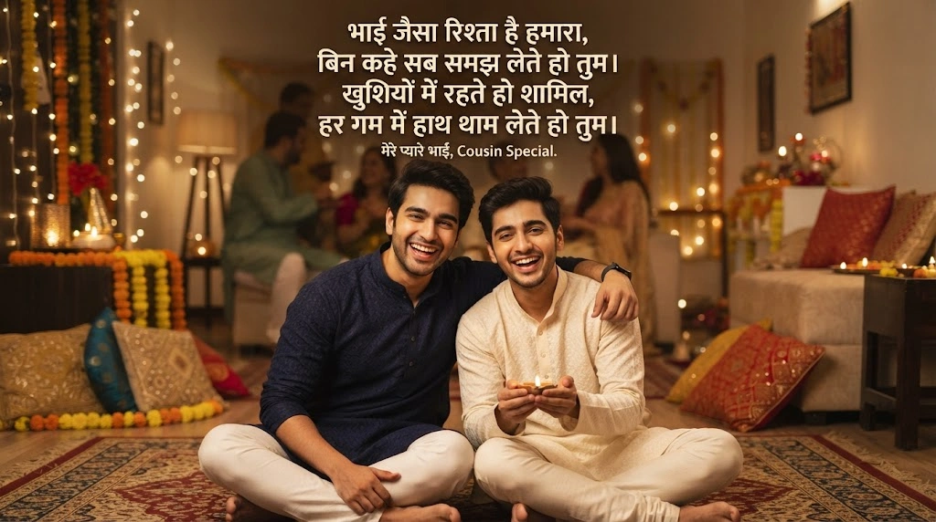भाई जैसे Cousin के लिए Shayari in hindi