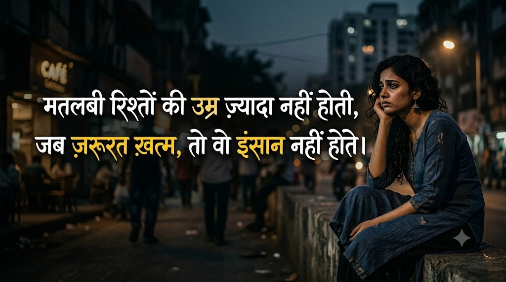 2-Line Shayari on Selfish Relationships