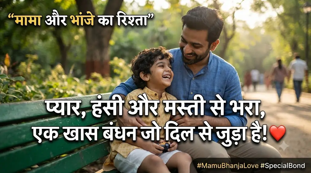Beautiful quotes on the relationship between a maternal uncle and his nephew.