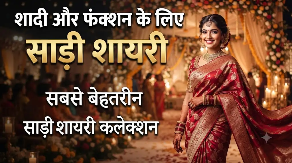 Saree Shayari for Weddings and Functions