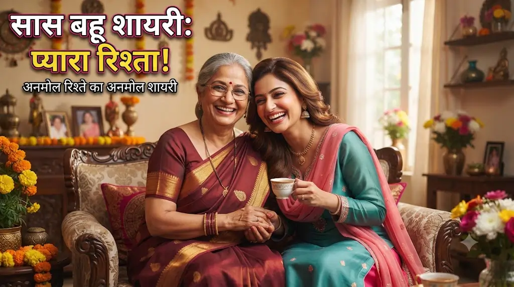 सास बहू शायरी फोटो के लिए कैप्शन