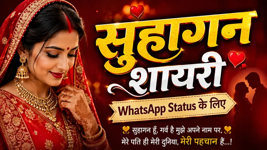 सुहागन शायरी व्हाट्सएप स्टेटस के लिए