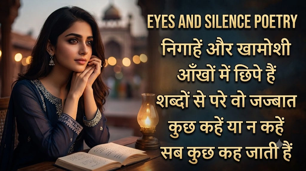 Aankhon Aur Khamoshi Par Shayari in hindi